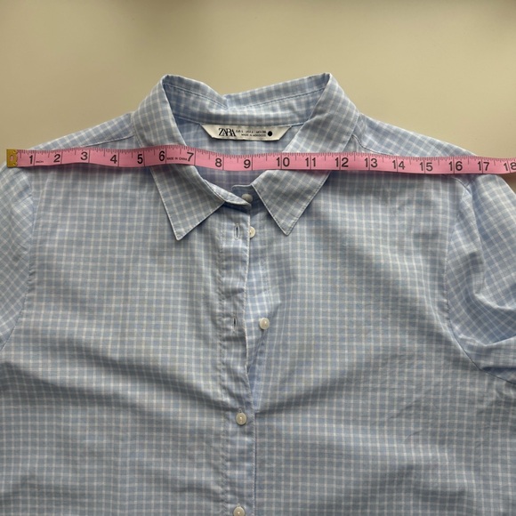 Zara Light Blue Women’s shirt, Size L - Picture 8 of 9